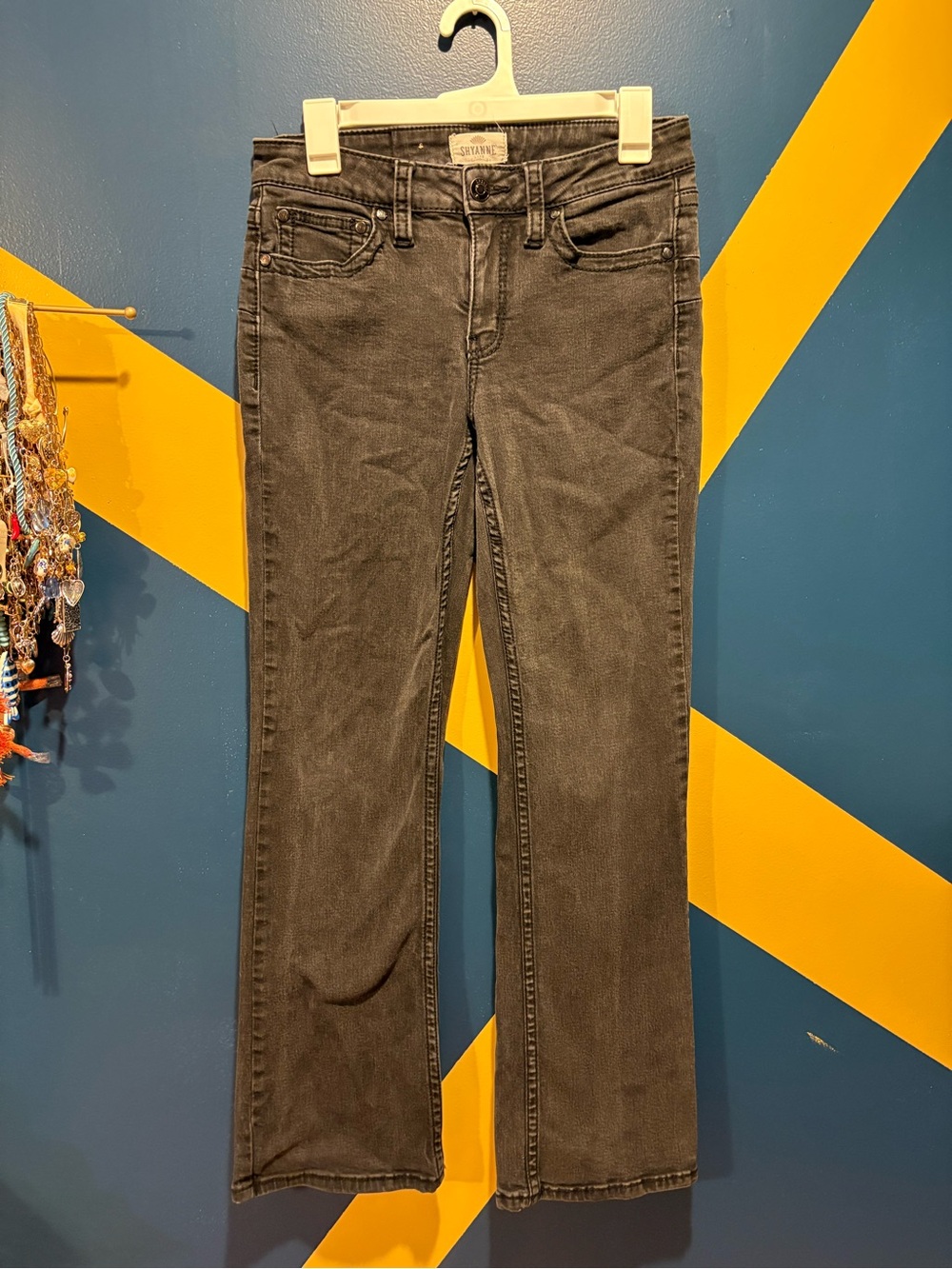Shyanne Black Mid-Rise Flare Jeans EUC